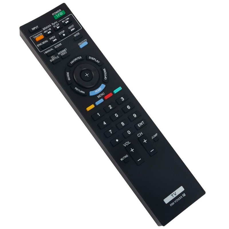 ZdalaMit RM-YD033 RM-YD040 Replace Remote Applicable for Sony Bravia TV KDL-40HX701 KDL-32EX703 KDL-32EX710 KDL-40EX710 KDL-46EX710 KDL-46EX711 KDL-55EX710 KDL-55EX711 KDL-46HX701 KDL-55HX701 KDL-32EX308 - Image 3